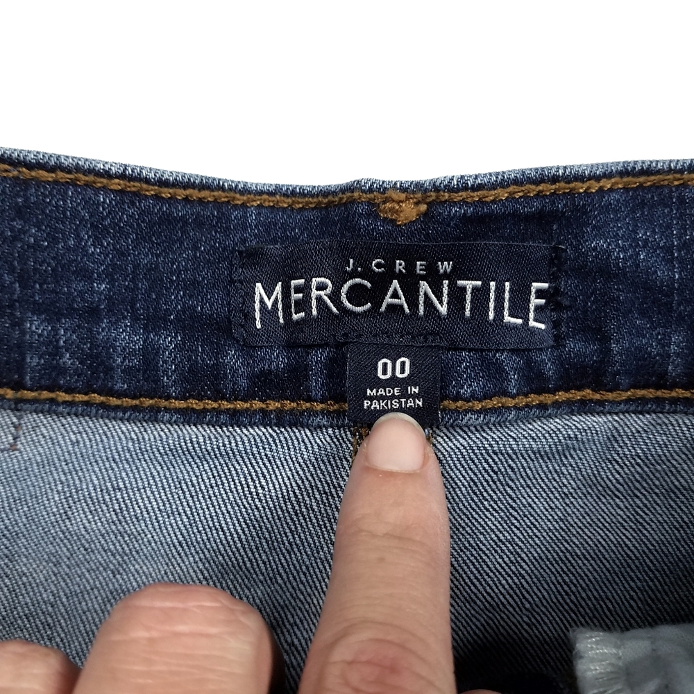 J.Crew Raw Edge Denim Jean Mini Skirt - Picture 5 of 6